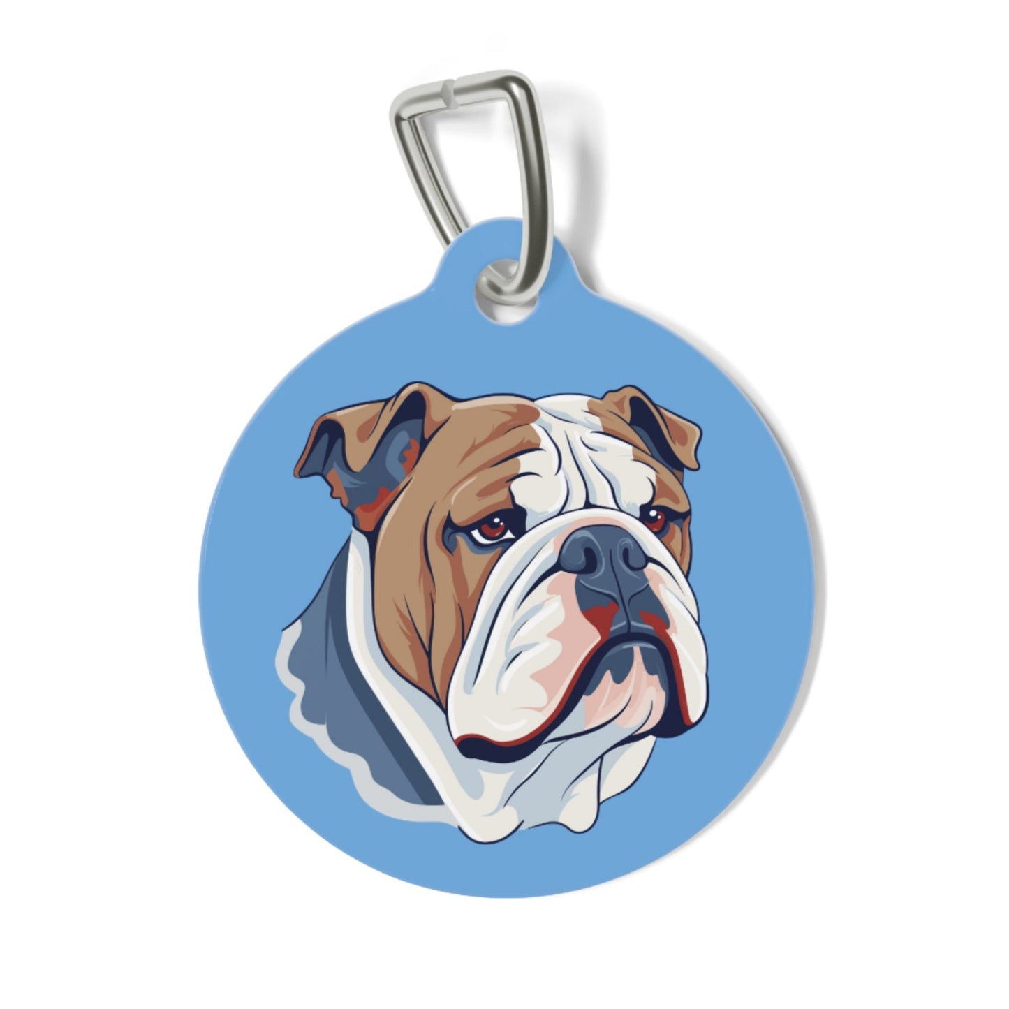 Dog ID Tag "Bulldog" Collection Durable Solid Metal Dog Identification