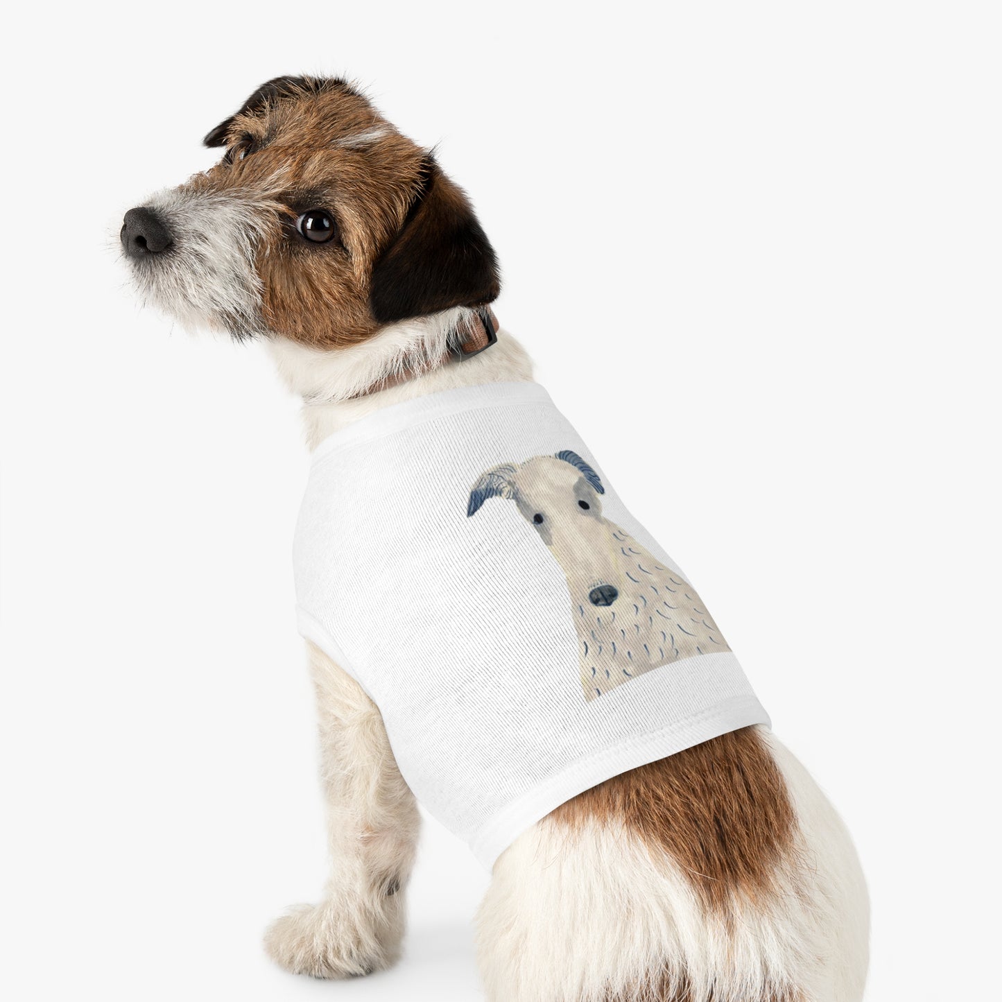 Dog Cotton Tank Top - "Long Face"