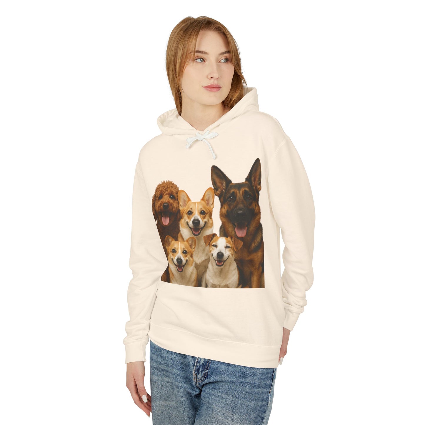 Dog Family Hoodie — Cute Corgi, Poodle & German Shepherd Pullover