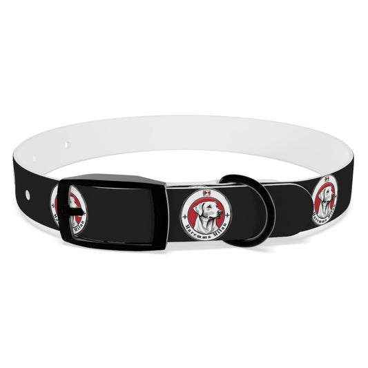 Dog Collar, Adjustable, Waterproff, Durable, Hypoallergenic Black Dog Collar with Maremma Logo,
