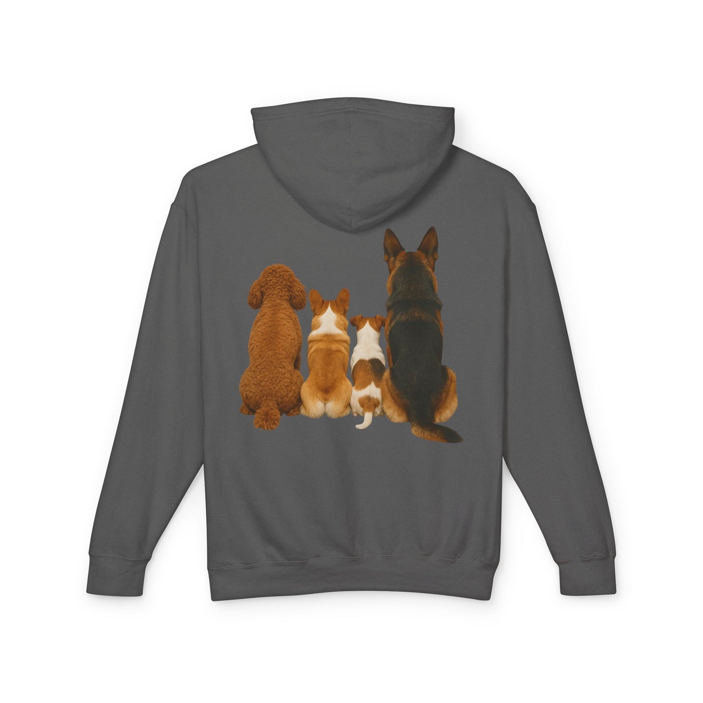 Dog Family Hoodie — Cute Corgi, Poodle & German Shepherd Pullover