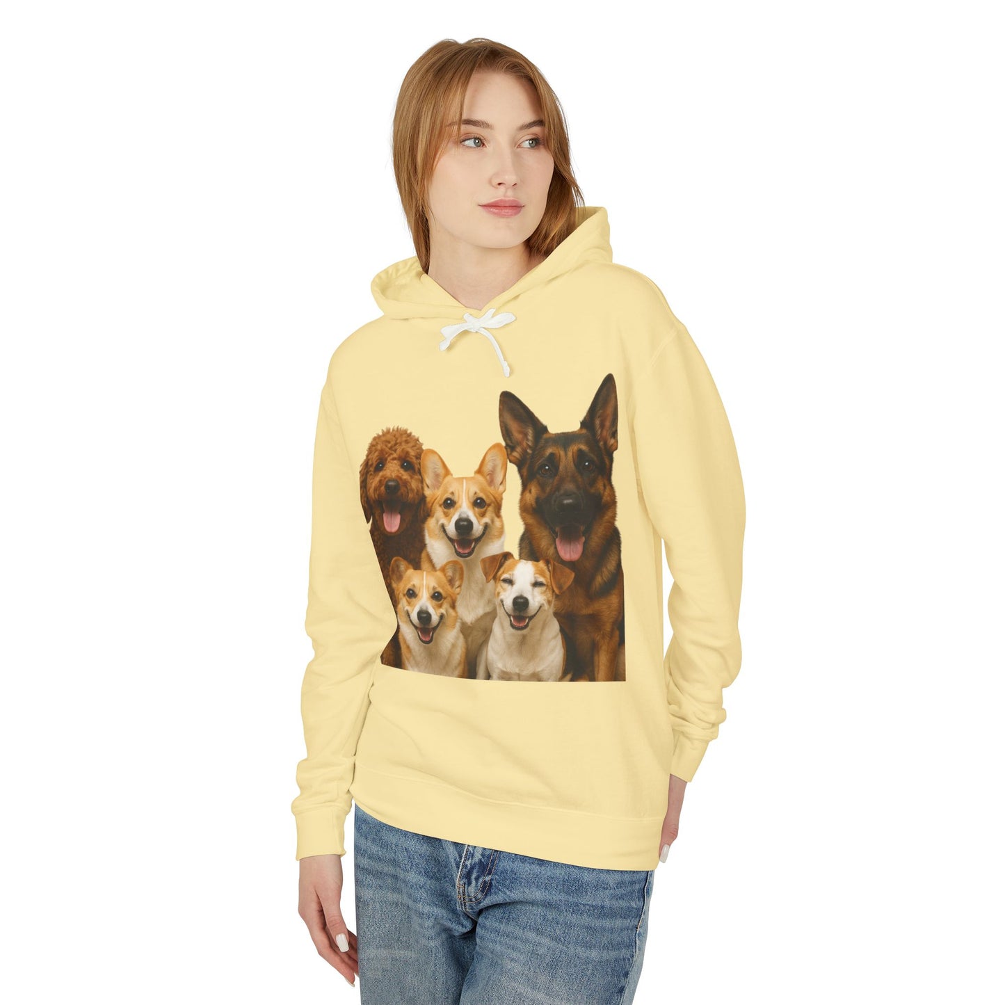 Dog Family Hoodie — Cute Corgi, Poodle & German Shepherd Pullover