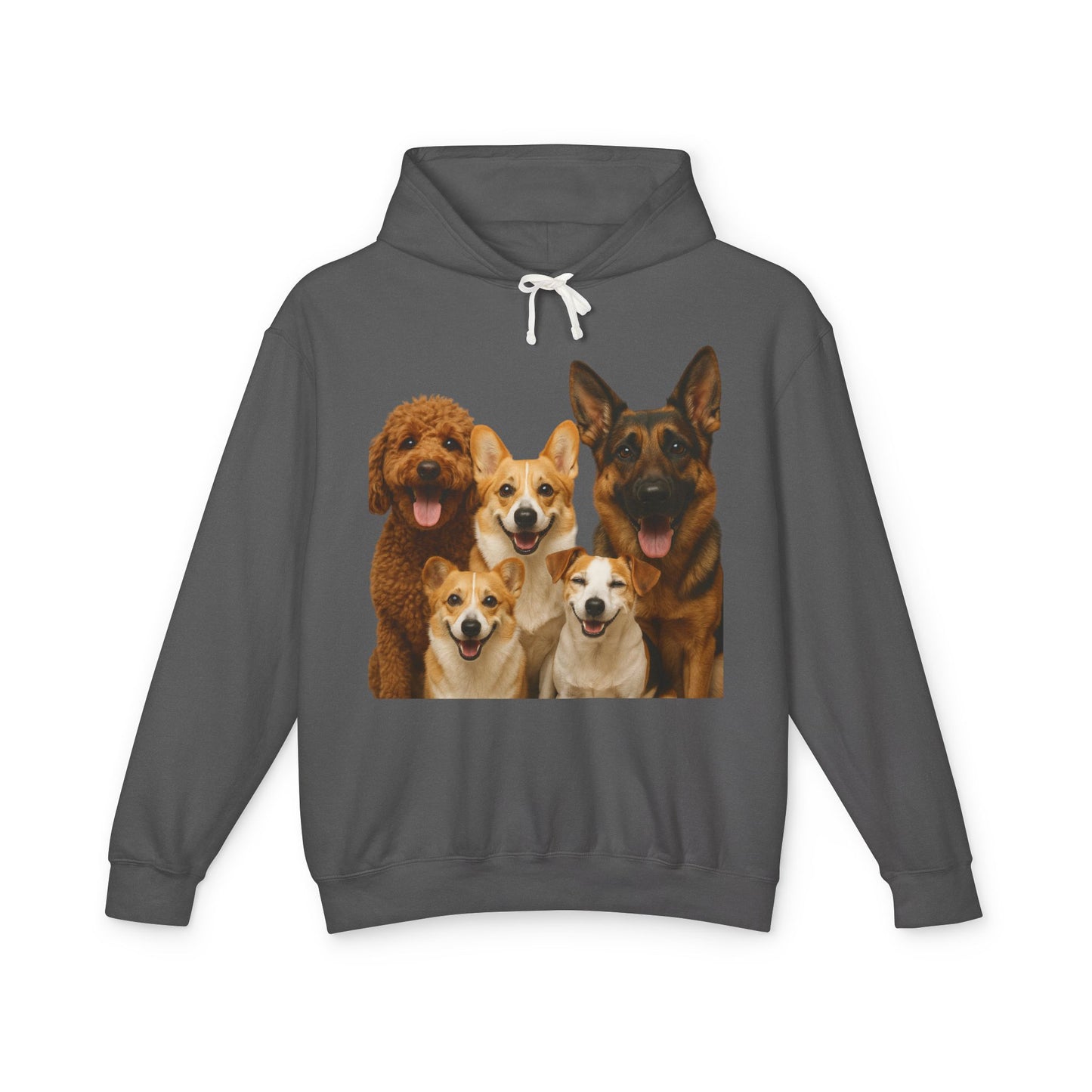 Dog Family Hoodie — Cute Corgi, Poodle & German Shepherd Pullover