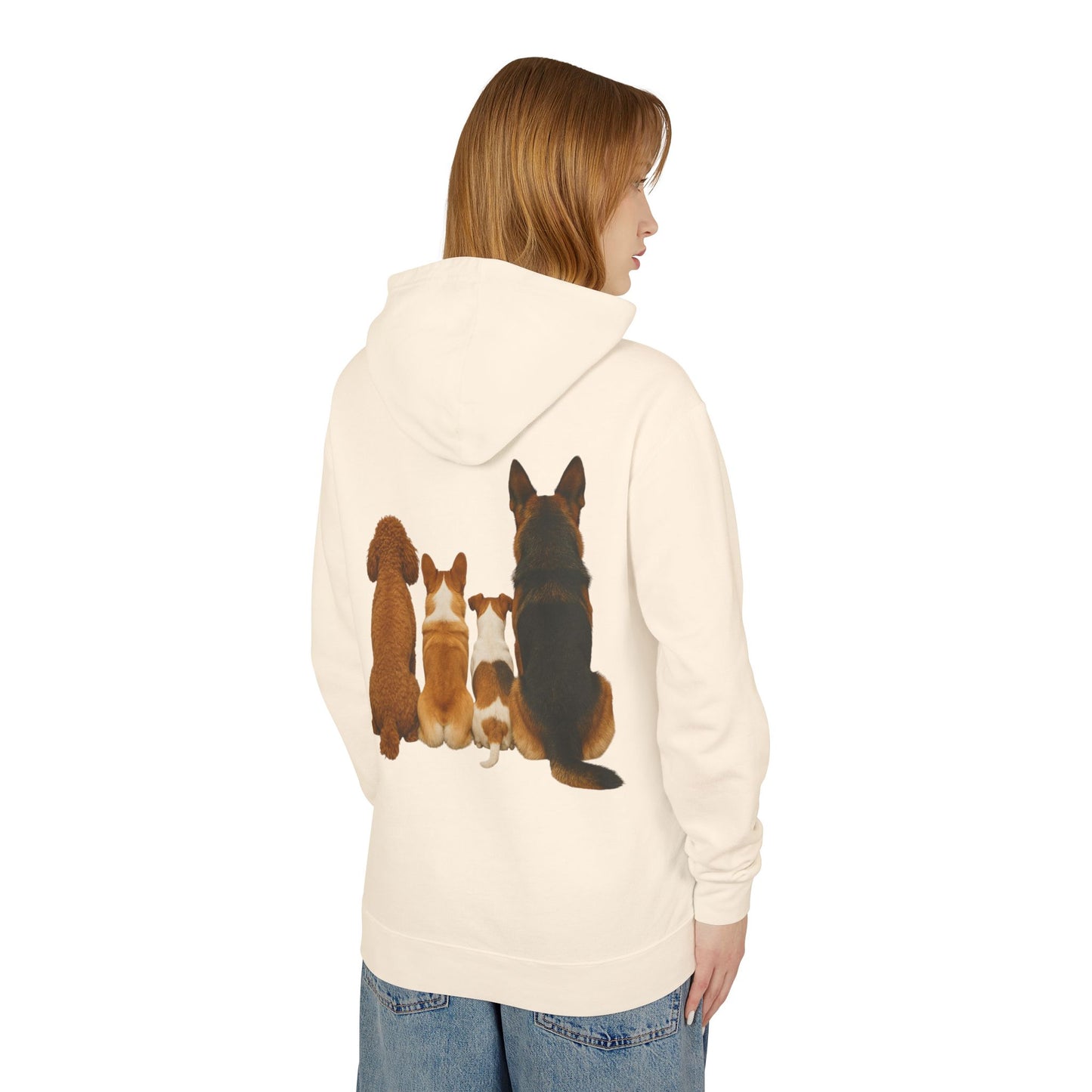 Dog Family Hoodie — Cute Corgi, Poodle & German Shepherd Pullover