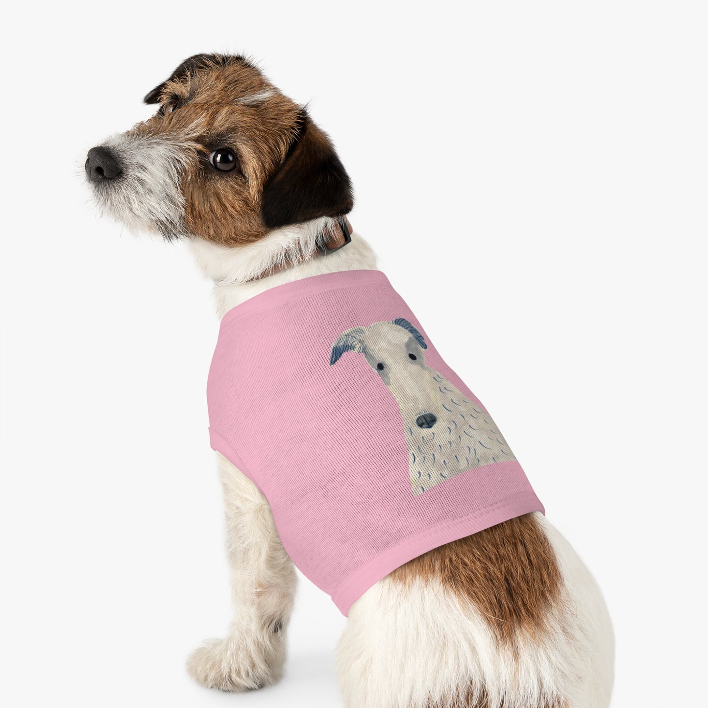 Dog Cotton Tank Top - "Long Face"