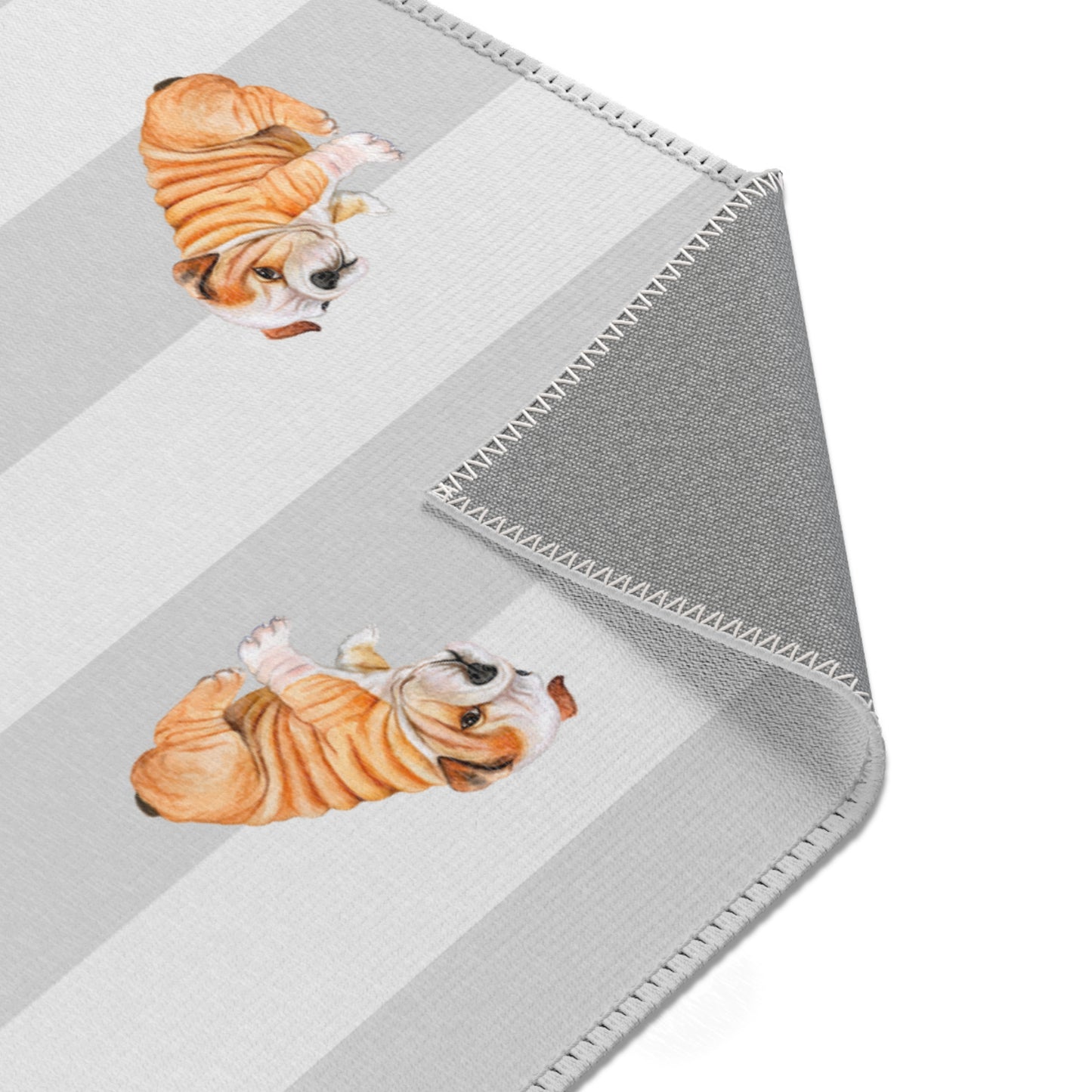 Cute Corgi Area Rug - Pet Lover Decor, Dog Themed Gift, Home Accessory, Living Room Mat, Animal Lover's Accent Rug