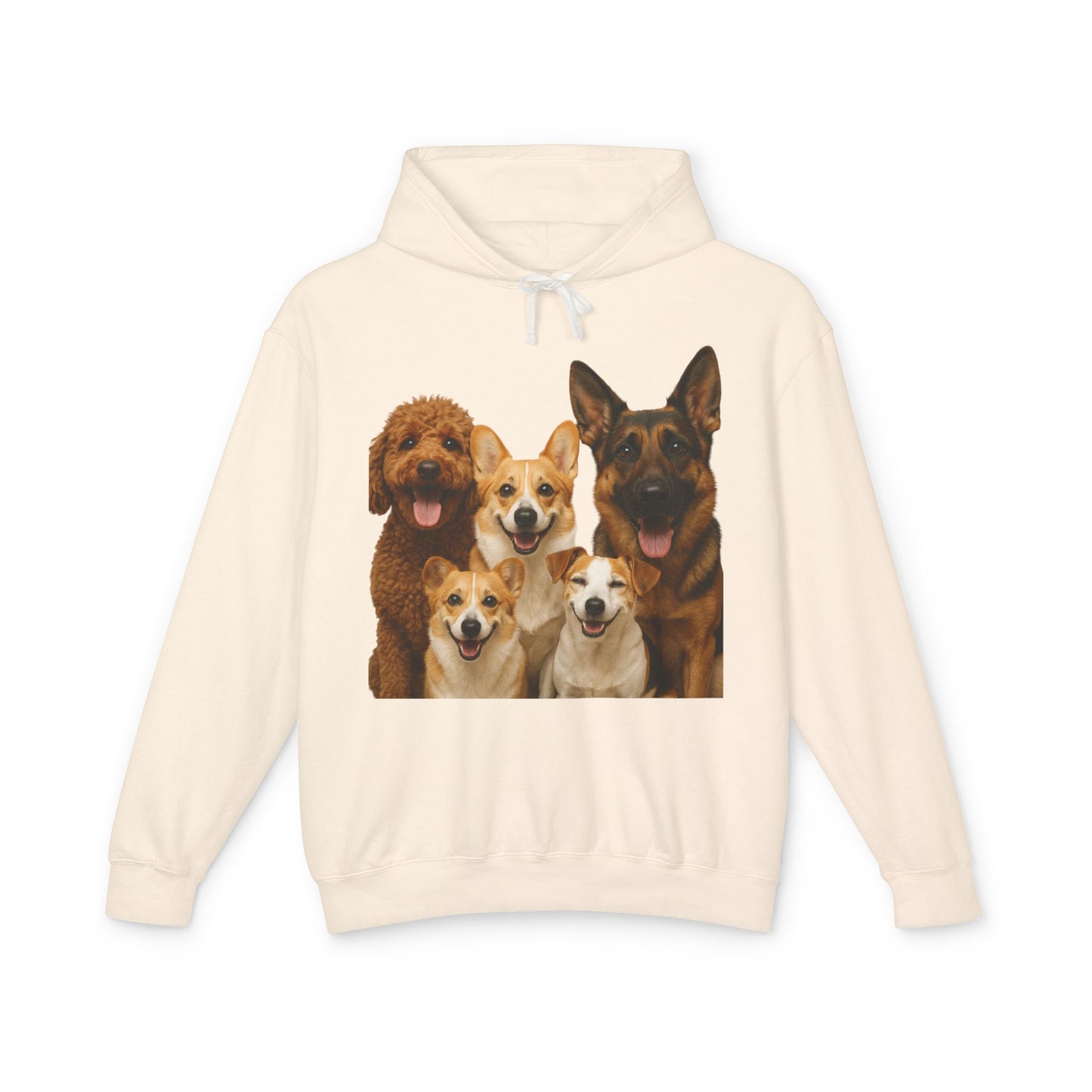 Dog Family Hoodie — Cute Corgi, Poodle & German Shepherd Pullover