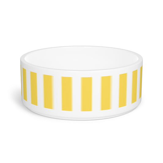 Copy of Modern Yellow Striped Pet Bowl - Stylish Pet Dish for Dogs and Cats