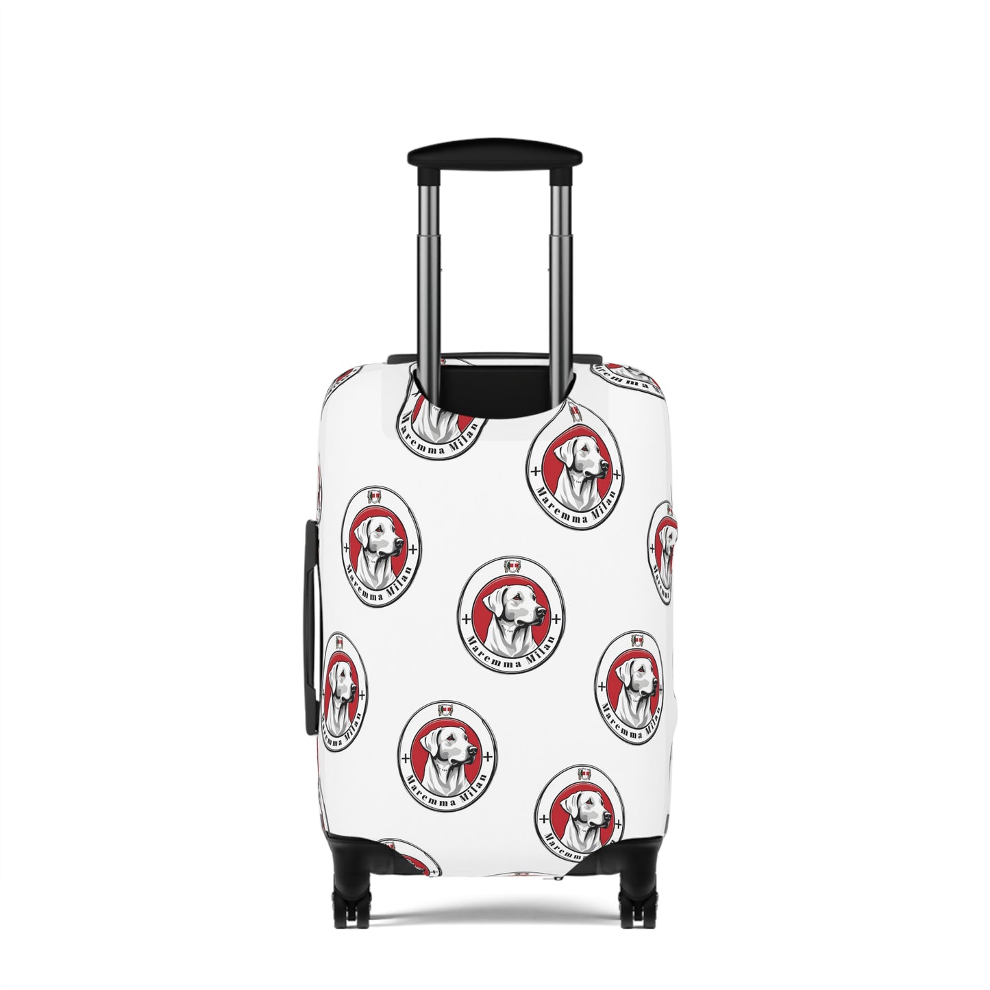 Designer Luggage Cover, Dog Lover Luggage Protector, Suitcase Cover Brand "Maremma Milan" Brand