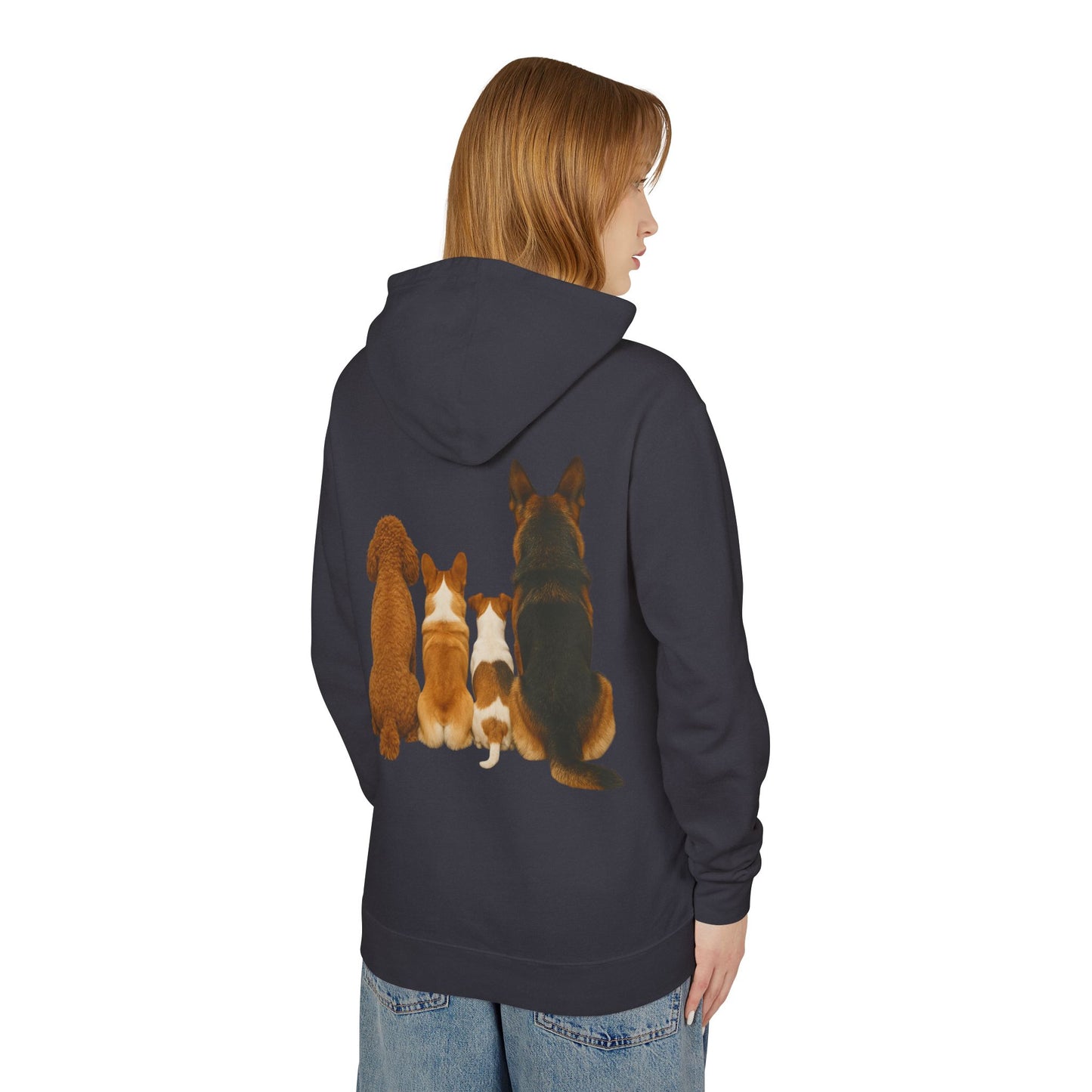Dog Family Hoodie — Cute Corgi, Poodle & German Shepherd Pullover
