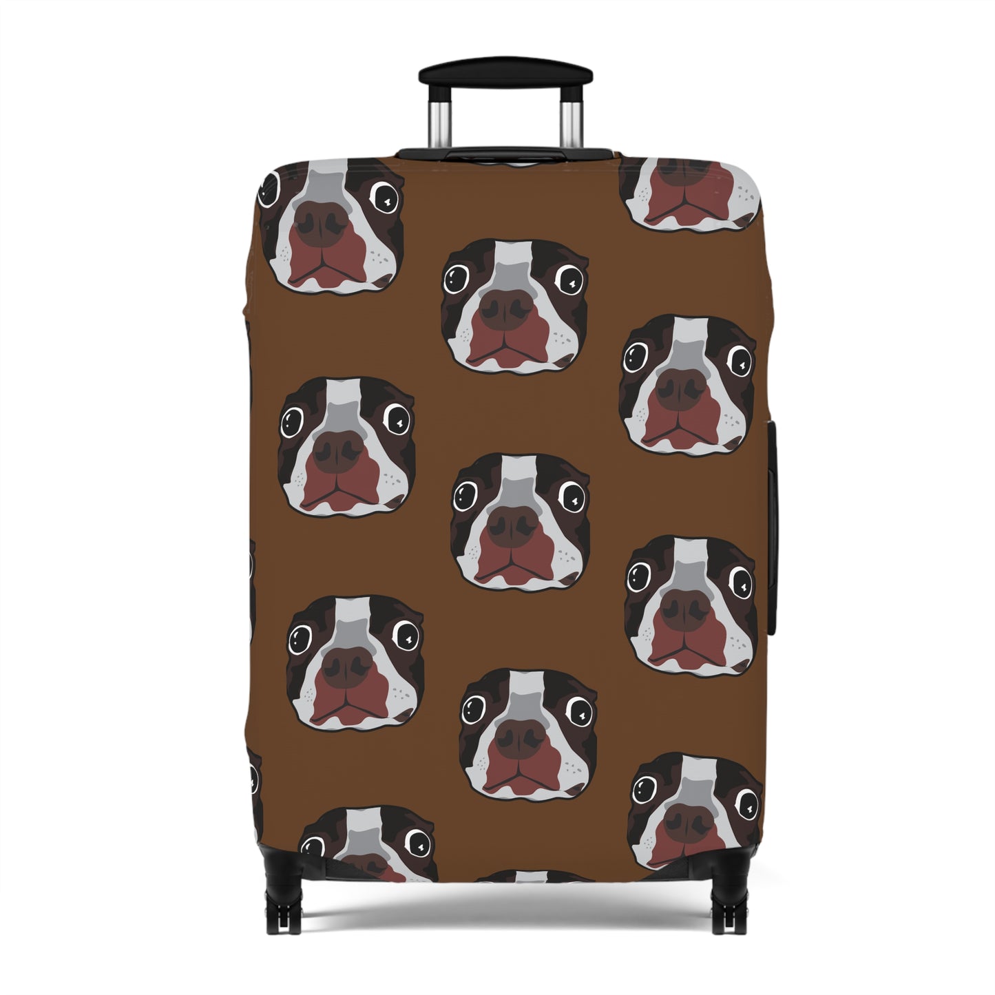 Luggage Cover "Wonder Dog" Dog Print, Suitcase Protector for Travelling, Gifts for Dog Lovers