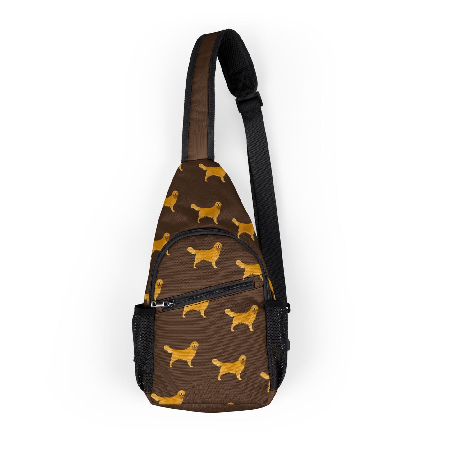 Chest Treats Bag for Dog Owners "Golden retriever" Design | Sling Backpack