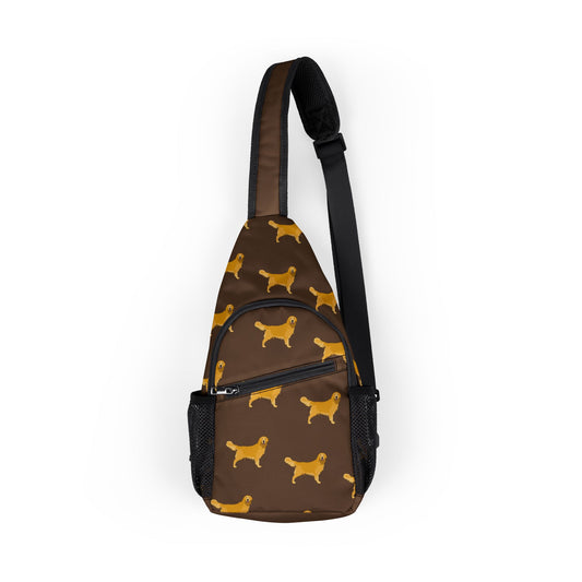 Chest Dog Treats Bag for Pet Lovers Dog Print | Sling Backpack