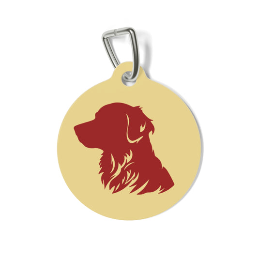 Dog ID Tag _ Dog Lovers Gift, "Golden Retriever" Collection