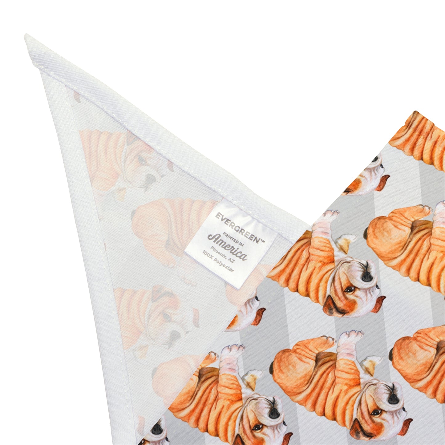 Playful "Bulldog" Bandana for Dogs, Stylish Pet Accessory, Cute Animal Print for Everyday Wear, Holiday Gift for Pet Lovers, [...]