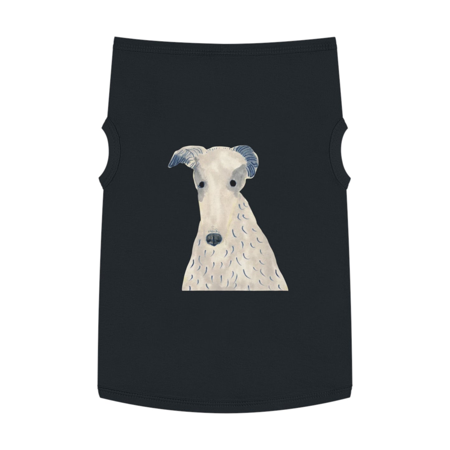 Dog Cotton Tank Top - "Long Face"