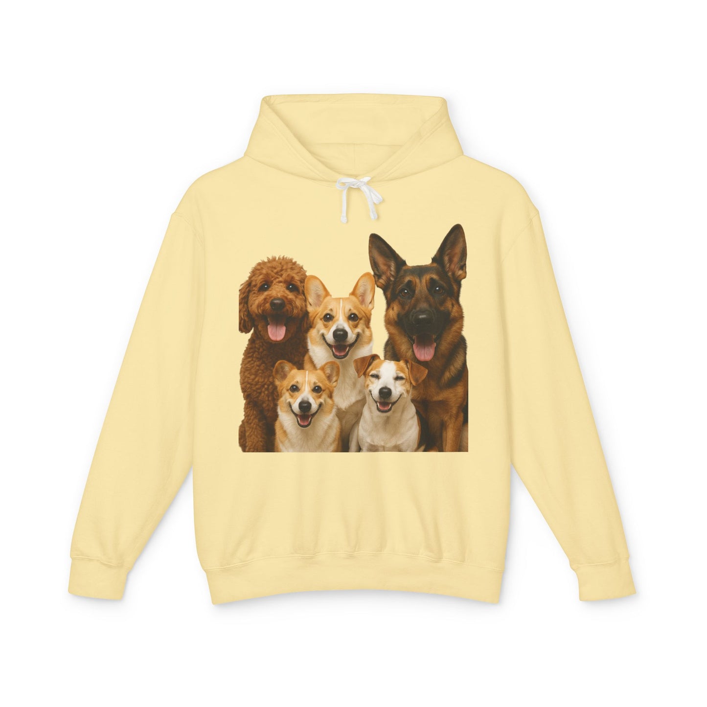 Dog Family Hoodie — Cute Corgi, Poodle & German Shepherd Pullover