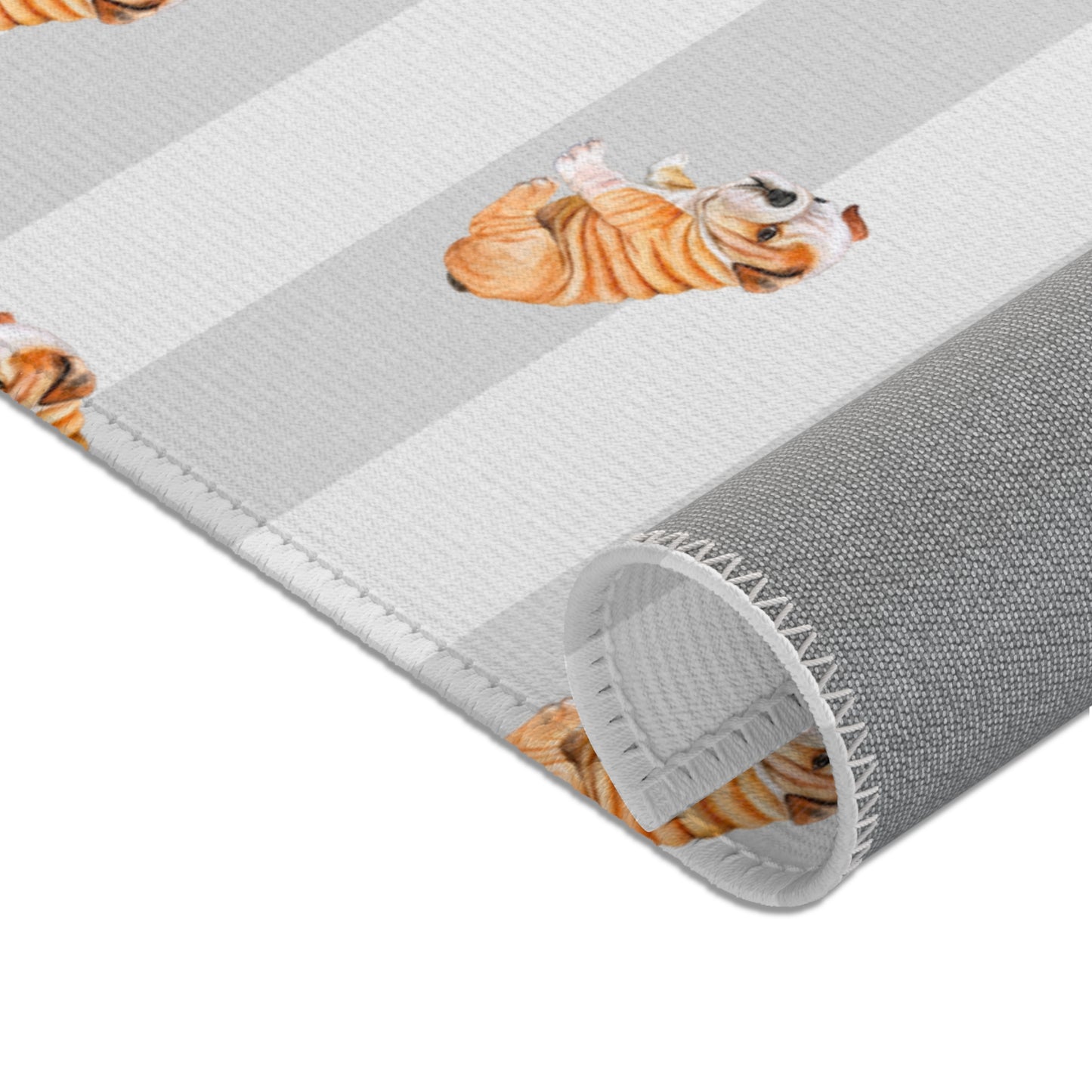 Cute Corgi Area Rug - Pet Lover Decor, Dog Themed Gift, Home Accessory, Living Room Mat, Animal Lover's Accent Rug