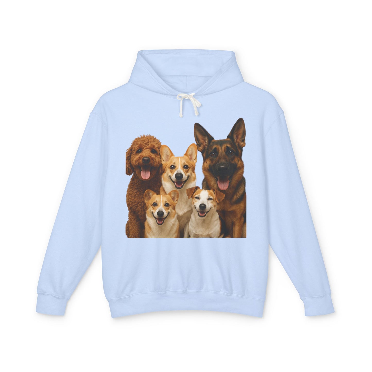 Dog Family Hoodie — Cute Corgi, Poodle & German Shepherd Pullover