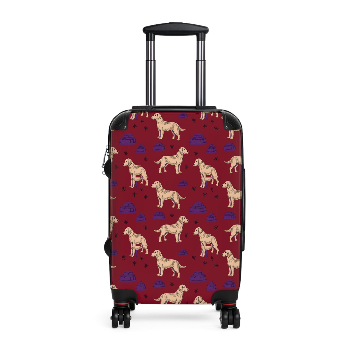 Suitcase with "Golden Retrievel" Design - Unique Luggage for Dog Lovers