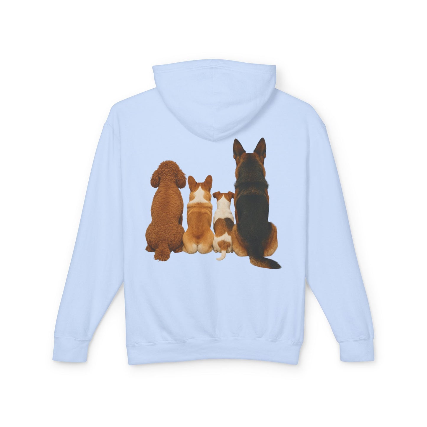 Dog Family Hoodie — Cute Corgi, Poodle & German Shepherd Pullover