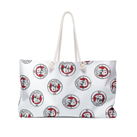 Stylish Dog-Themed Weekender Bag for Travel, Pet Lovers Tote, Perfect Gift for Dog Owners, Beach Trip Essential, Weekend Getaway Bag