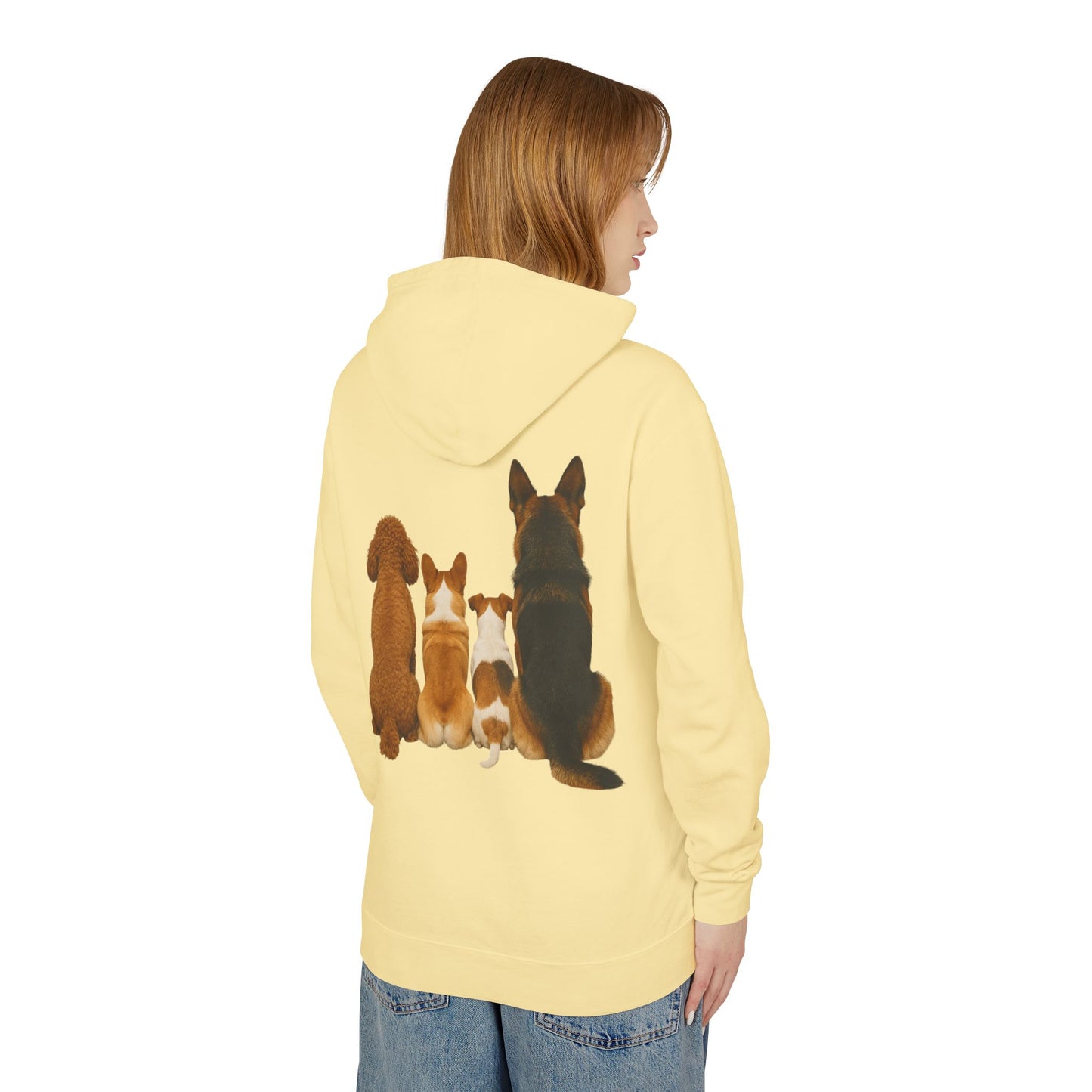 Dog Family Hoodie — Cute Corgi, Poodle & German Shepherd Pullover