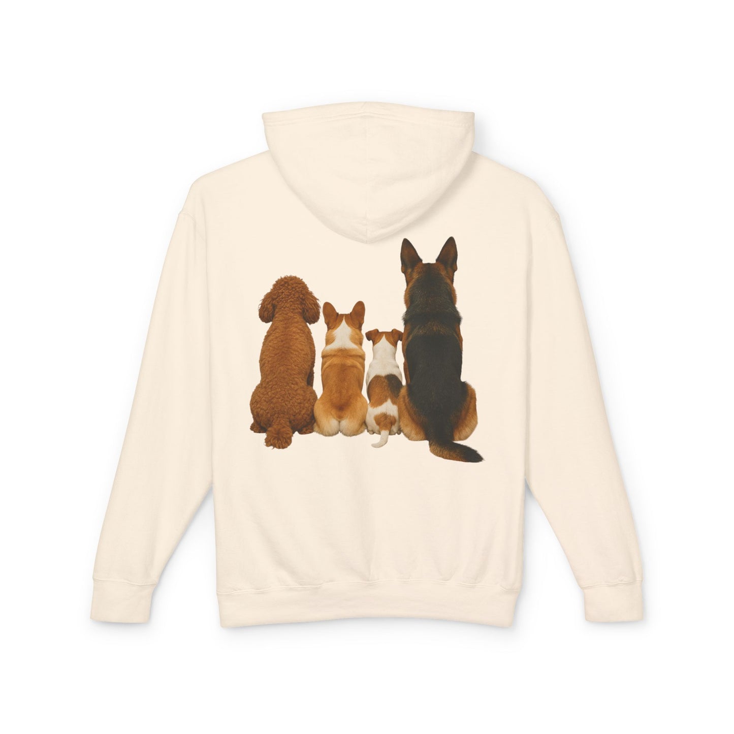 Dog Family Hoodie — Cute Corgi, Poodle & German Shepherd Pullover