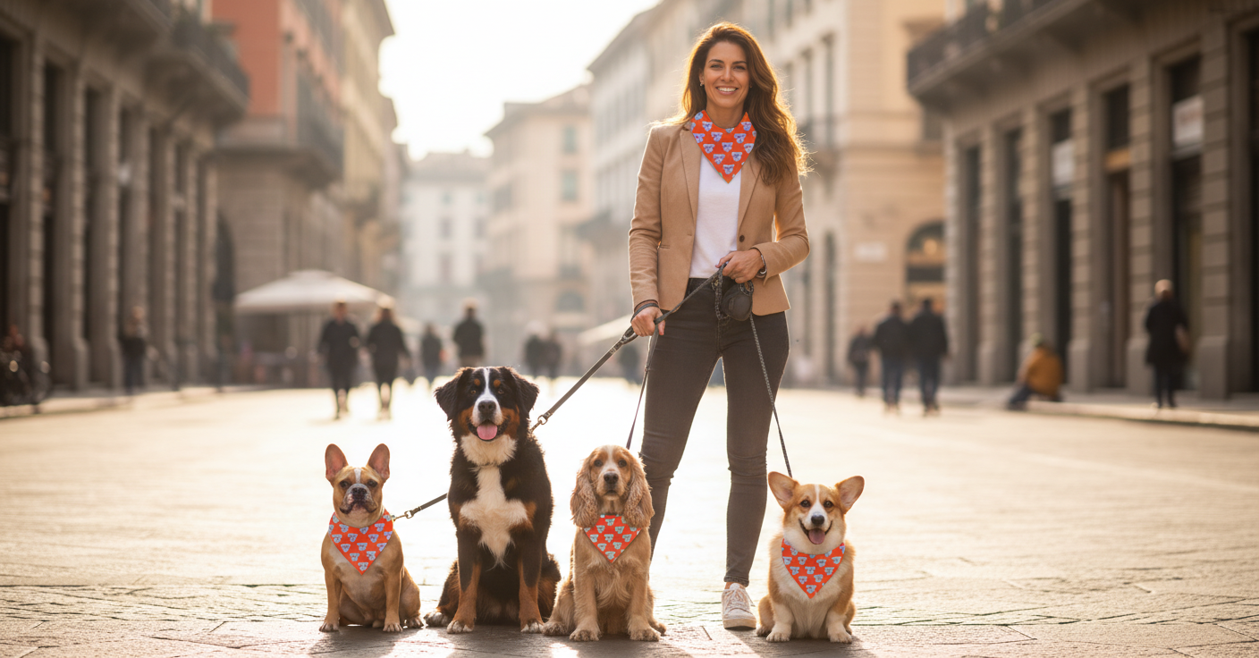 Dog and Owner Bandana "Starry-Eyed Dog"