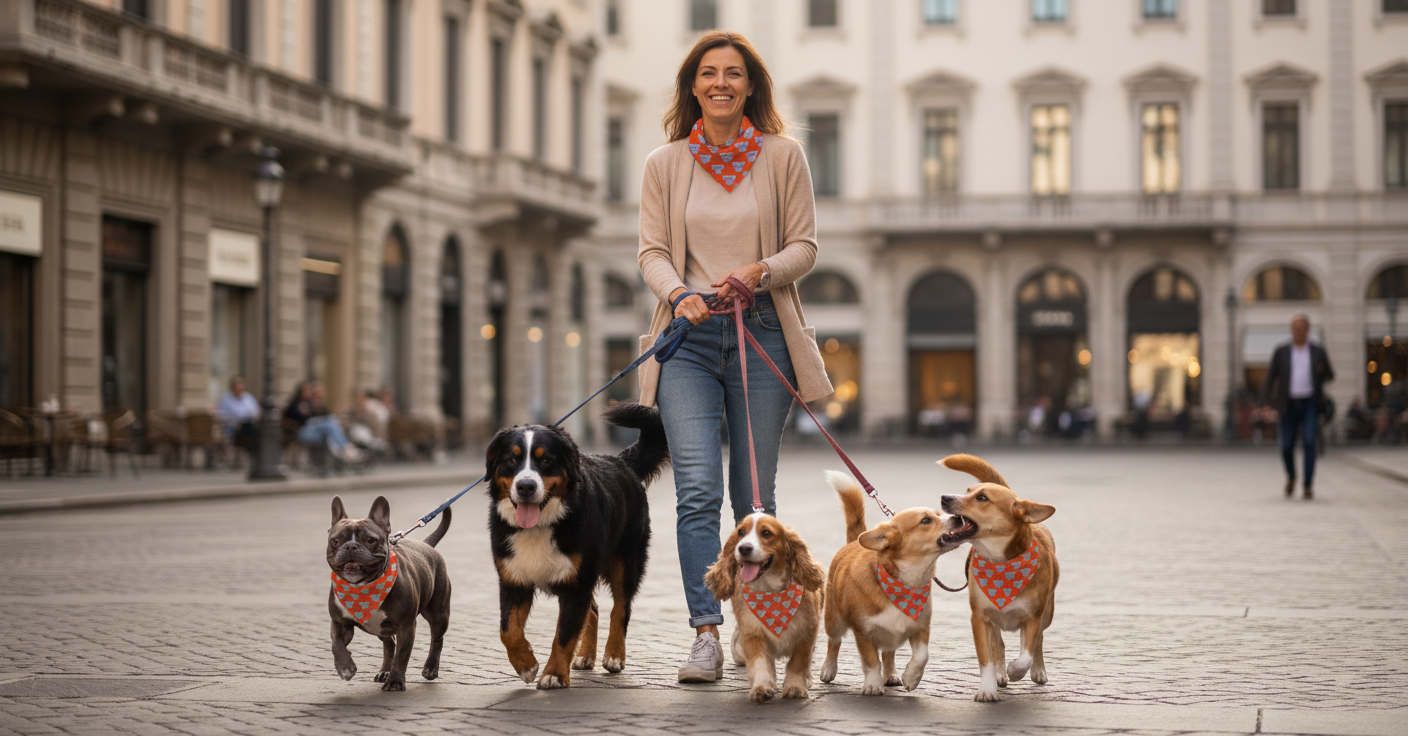 Dog and Owner Bandana "Starry-Eyed Dog"