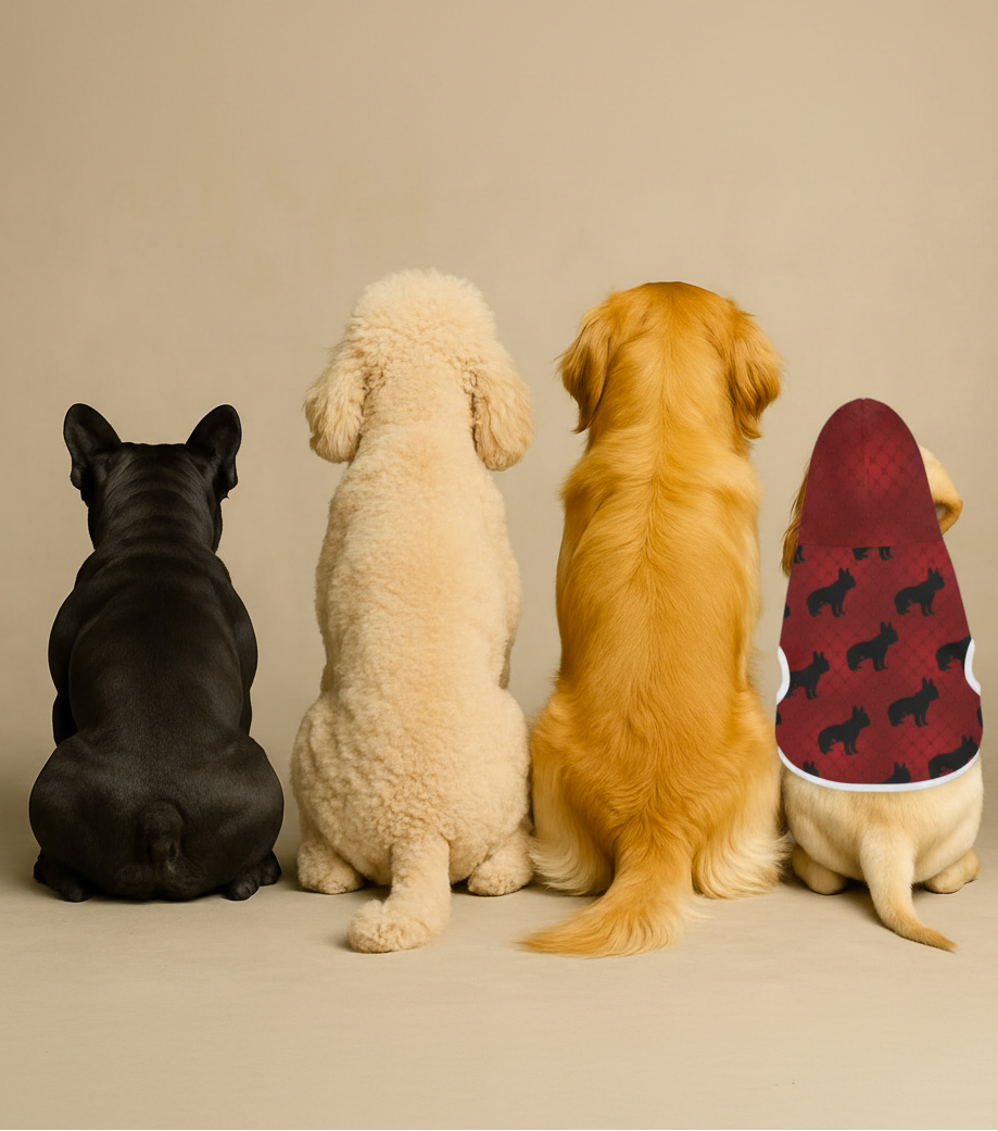 Cozy Dog Hoodie "Bulldog" Collection, Cute Dogs' Sweatshirt, Ideal for Fall & Winter, Dog Lovers Gift