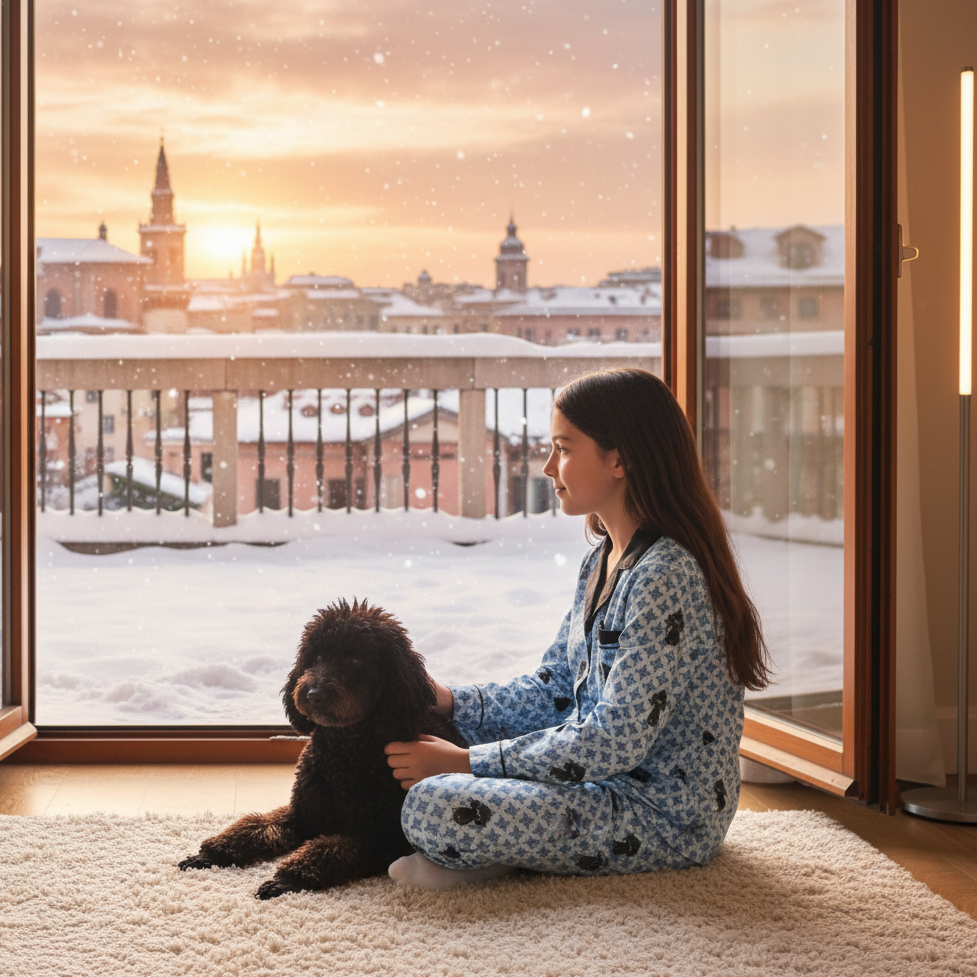 Blue Satin Pajama Set - Unisex Luxe Lightweight Travel Sleepwear