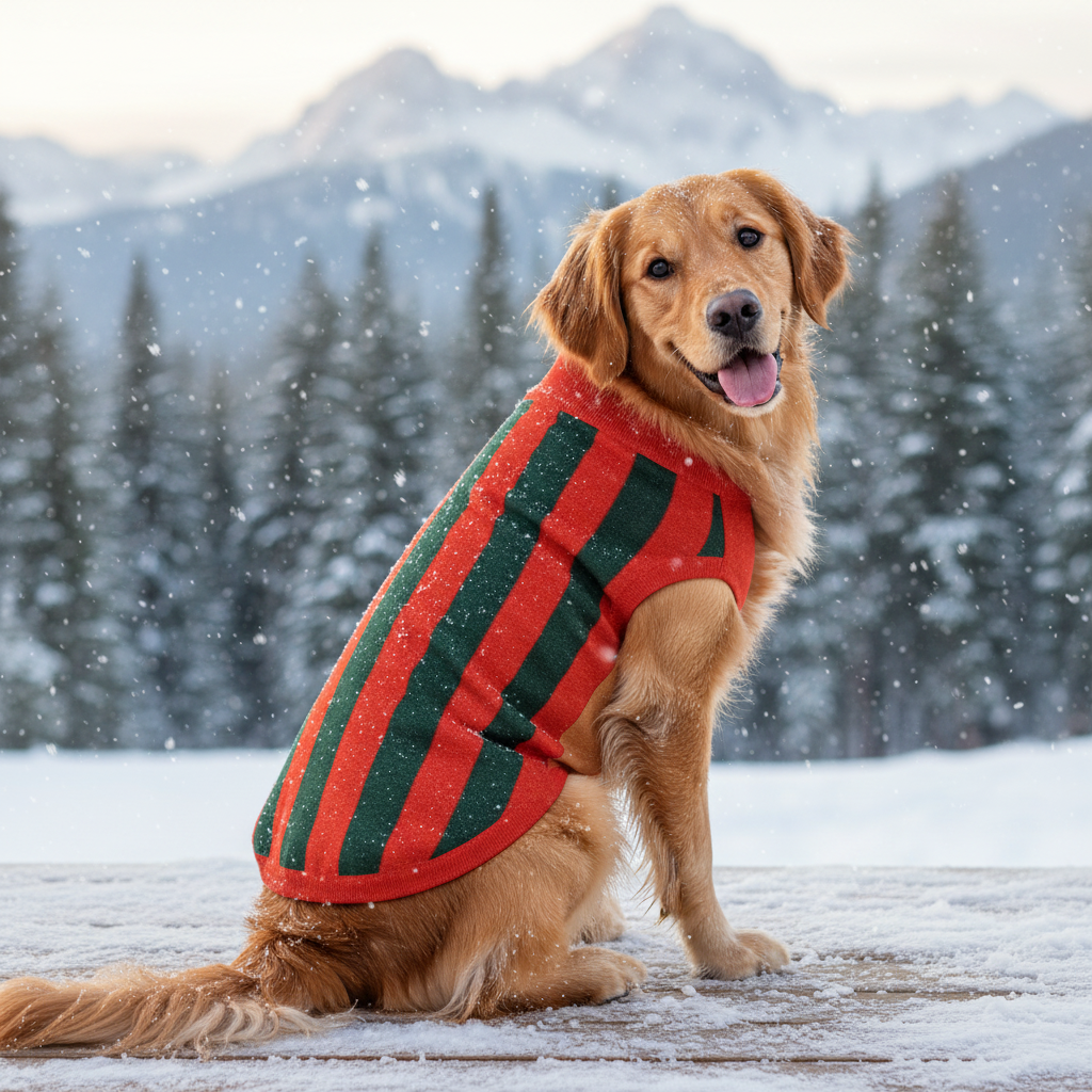 Knitted Dog Sweater OEKO-TEX® Certified - Italian Stripes